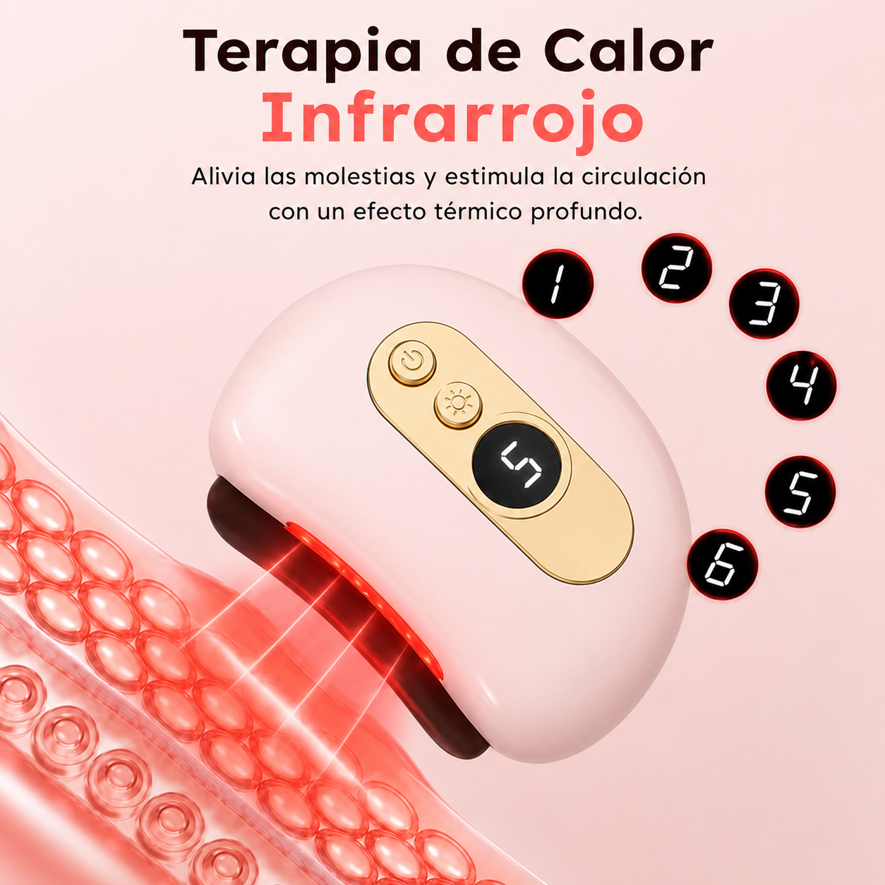 Masajeador Facial Gua Sha Eléctrico con Calor