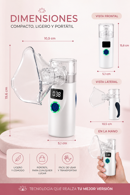 Vaporizador Facial Nano Iónico Portátil | Hidratación y Cuidado de la Piel  Prefiro esta resposta