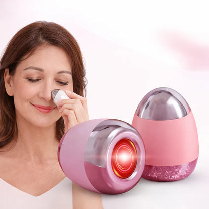 Mini Masajeador Facial Eléctrico Portátil con LED e Iones