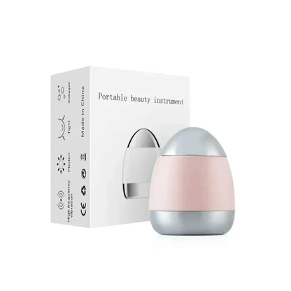 Mini Masajeador Facial Eléctrico Portátil con LED e Iones