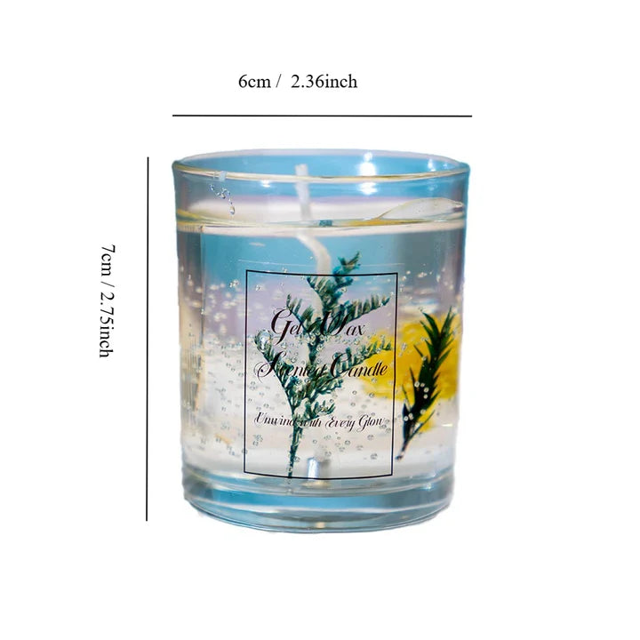 Vela Aromática de Gel en Vidrio