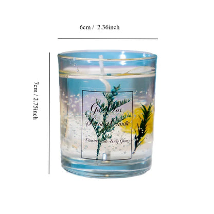 Vela Aromática de Gel en Vidrio