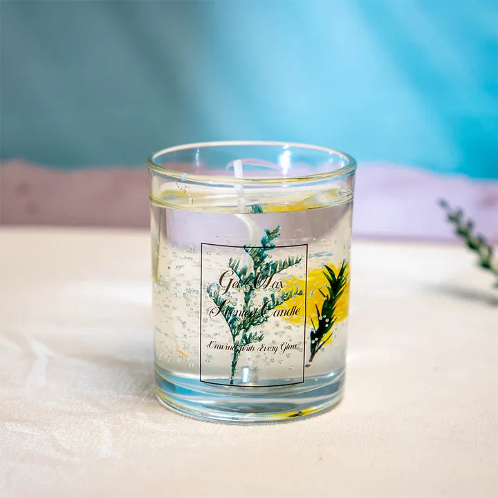Vela Aromática de Gel en Vidrio