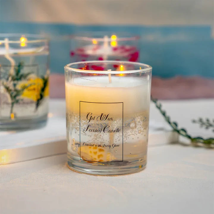 Vela Aromática de Gel en Vidrio