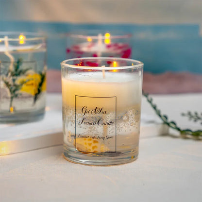 Vela Aromática de Gel en Vidrio