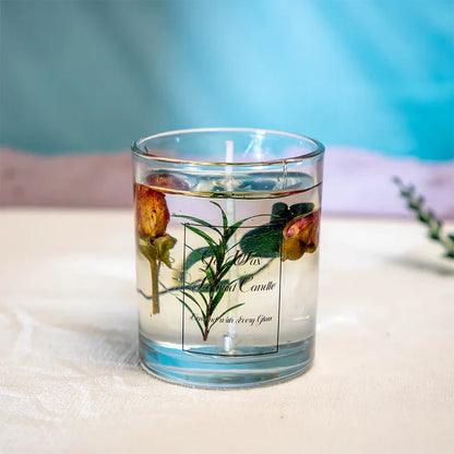 Vela Aromática de Gel en Vidrio