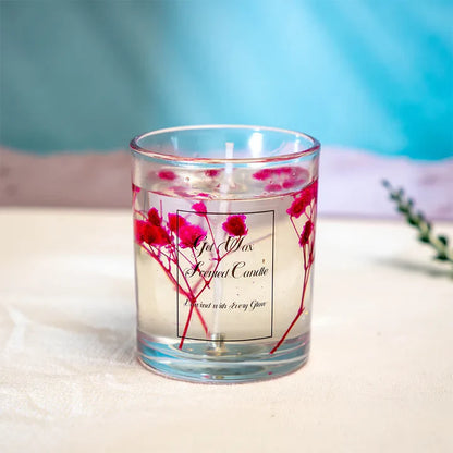 Vela Aromática de Gel en Vidrio