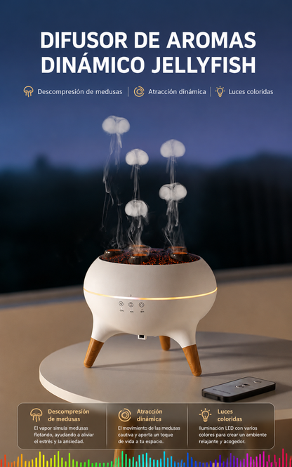 Difusor Aromático con Luz de Colores