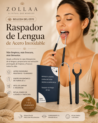 Raspador de Lengua de Acero Inoxidable