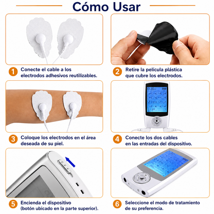 TerapiaRelax 16 — Alivio Profundo a Tu Ritmo + 10 Electrodos de Regalo